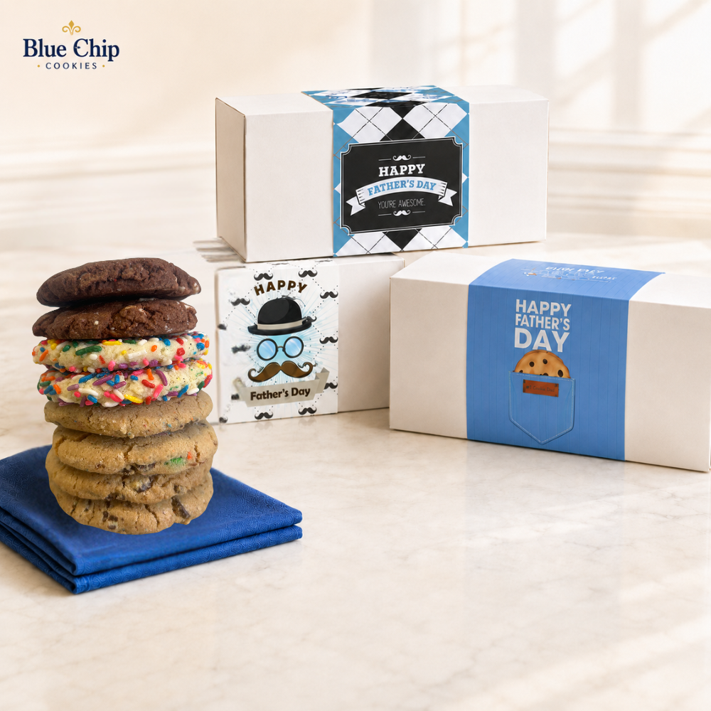 Father’s Day cookie gift boxes and assorted cookies