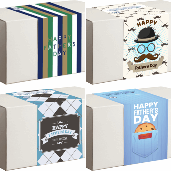 Various designed boxes celebrating Father's Day