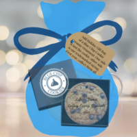 Blue Chip Cookies 2025 Holiday Ornament. "Life is Sweet, Enjoy Every Morsel!"