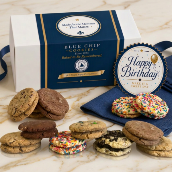 Birthday Cookie Gift by Blue Chip Cookies.