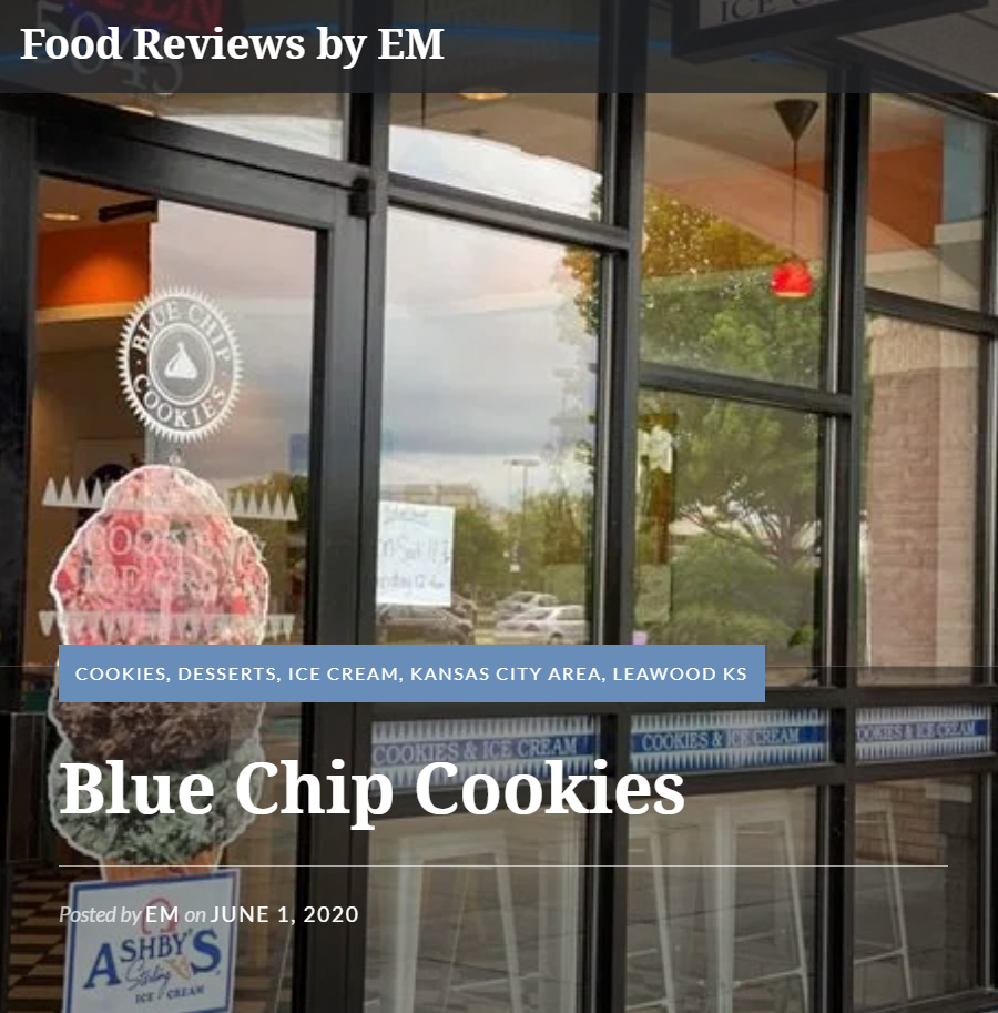Blue Chip Cookies storefront in Leawood Kansas
